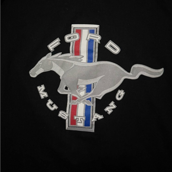 Mustang Black Zip Up Sweater Size Small - Picture 12 of 13